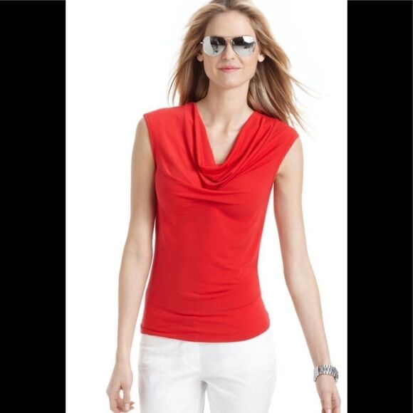 New Michael Kors tank drape neck top. - Picture 3 of 8